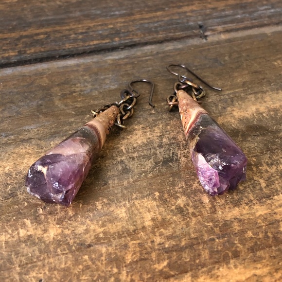 Amethyst Earrings - Picture 8 of 8